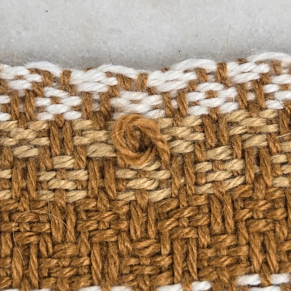 Artesanias Peru Scarf Brown Striped Alpaca Wool Fringed Boho Ethnic Hippie Chic